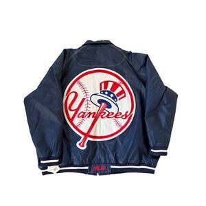 vintage genuine leather New York Yankees leather jacket with original tags